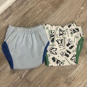 BEST BOTTOM TWO Training Pants with 3 Feel Wet Inserts - Size Med/3T 25-35lbs